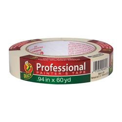 Duck Professional 1362488 Painters Tape, 60 yd L, 0.94 in W, Beige 