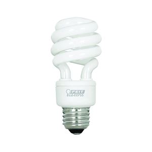 Feit Electric BPESL13T/D Compact Fluorescent Light, 13 W, Spiral Lamp, Medium E26 Lamp Base, 800 Lumens, Daylight Light