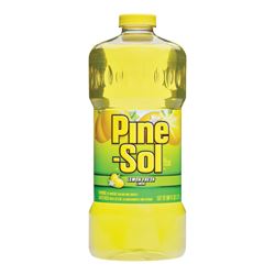 Pine-Sol 40239 All-Purpose Cleaner, 60 oz Bottle, Liquid, Fresh Lemon, Yellow 