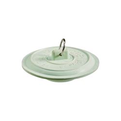 Plumb Pak PP820-4 Tub Stopper with Ring, Rubber, White, For: Laundry and Bathtubs with 1-1/2 to 2 in Drain 