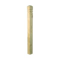 Universal Forest Products 231685 Colonial Newel Post, 54 in L Nominal, 4 in W Nominal, 4 in Thick Nominal 