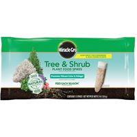 Miracle-Gro 4851012 Tree and Shrub Plant Food, Spike, 15-5-10 N-P-K Ratio 