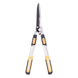 Landscapers Select GH48126 Telescopic Hedge Shear, Straight with Wave Curve Blade, 8-1/4 in L Blade, Steel Blade 