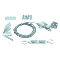 ProSource 33198ZCX-PS Anti-Sag Gate Kit, Steel, Silver, Zinc, 18-Piece, For: Outdoor 