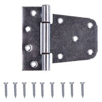 ProSource LR-181-PS Gate Hinge, Steel, Zinc, Fixed Pin, 180 deg Range of Motion, 46 (Pair) lb 