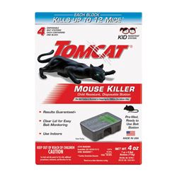 Tomcat 0371610 Disposable Mouse Bait Station, 1 oz Bait Capacity, Emerald Green 