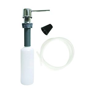 Danco 10037A Soap Dispenser with Nozzle, 12 oz Capacity, Metal/Plastic, Chrome