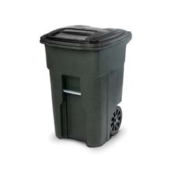 Toter EVR II 79248 Trash Can, 48 gal Capacity, Polyethylene, Greenstone, Lid Closure 