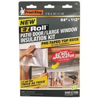 Frost King EZ86 Window Insulation Kit, 84 in W, 1.5 mm Thick, 112 in L, Plastic, Clear 