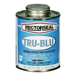 RECTORSEAL Tru-Blu 31631 Thread Sealant, 0.25 pt Can, Paste, Blue 