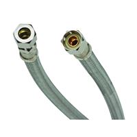 Fluidmaster B8F12 Water Supply Connector, 3/8 in, Compression, Polymer/Stainless Steel 