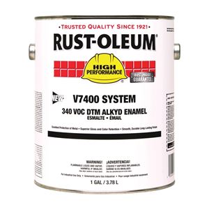 Rust-Oleum 245477 Enamel Paint, Oil, Safety Orange, 1 gal, Can, 230 to 450 sq-ft/gal Coverage Area 2 Pack