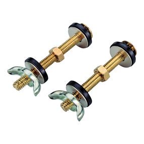 ProSource Tank-to-Bowl Connector Kit, Steel, Brass, For: Connecting Toilet Tank to Toilet Bowl