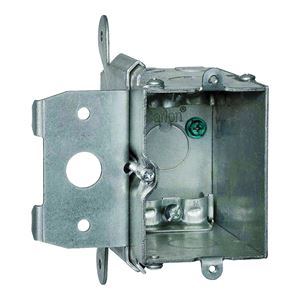 Steel City MB120ADJ Outlet Box, Knockout Cable Entry, 5-Knockout, Box Mounting, Galvanized Steel