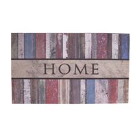 Simple Spaces T1995 Door Mat, 30 in L, 18 in W, Flocking Pattern, Polyester Surface 