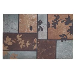 Simple Spaces T659 Door Mat, 34 in L, 22 in W, Flocking Pattern, Polyester Surface 
