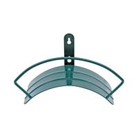 Landscapers Select 5227-1 Hose Hanger, 100 ft Capacity, Metal, Hammertone Green, Powder-Coated, Wall Mounting 