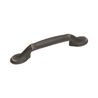 Amerock BP1300ORB Cabinet Pull, 5-1/4 in L Handle, 1-1/16 in H Handle, 1-1/16 in Projection, Zinc, Oil-Rubbed Bronze 