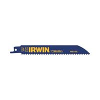 Irwin 372610 Reciprocating Saw Blade, 2 in W, 6 in L, 10 TPI, Bi-Metal Cutting Edge 