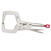 Milwaukee Torque Lock 48-22-3531 Locking C-Clamp, 4 in Max Opening Size, 4 in D Throat, Alloy Steel Body, Silver Body 