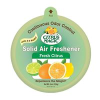 Citrus Magic 616472870 Solid Air Freshener, 8 oz, Fresh Citrus, 350 sq-ft Coverage Area, 6 to 8 weeks-Day Freshness 6 Pack 