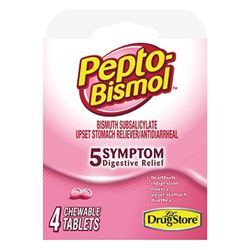 Pepto Bismol 97232 Digestive Relief, 4, Tablet, Pack of 6 
