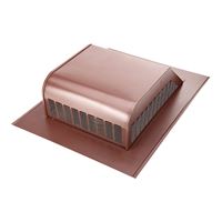 Lomanco LomanCool 750GSBR Static Roof Vent, 16 in OAW, 50 sq-in Net Free Ventilating Area, Steel, Brown, Galvanized, Pack of 6 