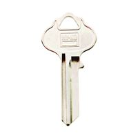 Hy-Ko 11010IN3 Key Blank, Brass, Nickel, For: ILCO Cabinet, House Locks and Padlocks, Pack of 10 