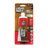 Liquid Nails LN-700 Construction Adhesive, White, 4 oz Squeeze Tube, Pack of 6 