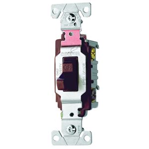 Eaton Wiring Devices CS320B Toggle Switch, 20 A, 120/277 V, 3 -Position, Screw Terminal, Nylon Housing Material