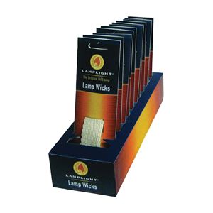 Lamplight 99963 Flat Lamp Wick, Cotton, For: Oil Lamps 12 Pack