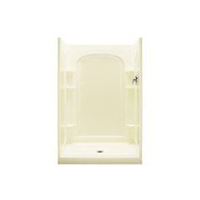 Sterling Ensemble 72222100-0 Shower Back Wall, 72-1/2 in L, 48 in W, Vikrell, High-Gloss, Alcove Installation, White 
