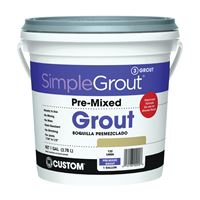 CUSTOM PMG1221-2 Tile Grout, Paste, Characteristic, Linen, 1 gal Pail 2 Pack 