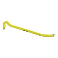 STANLEY 55-102 Wrecking Bar, 24 in L, Beveled/Slotted Tip, 1-3/4 in W Tip, HCS, 3/4 in Dia 