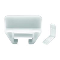 Prime-Line R 7221 Drawer Track Guides and Glides, Plastic/Polyethylene, White, Pack of 6 