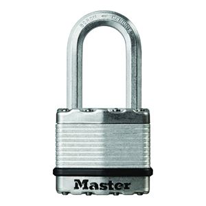 Master Lock Magnum Series M1XKADLF Padlock, Keyed Alike Key, 5/16 in Dia Shackle, 1-1/2 in H Shackle, Zinc