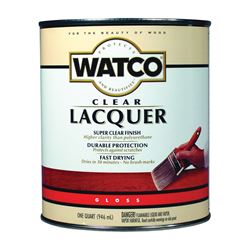WATCO 63041 Lacquer, Gloss, Liquid, Clear, 1 qt, Can 