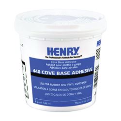 Henry 12109 Cove Base Adhesive, Beige, 1 qt, Cartridge 