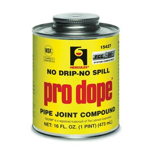 Oatey PRO DOPE 15427 Thread Sealant, 16 oz Can, Liquid, Paste, Gray