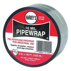 Harvey 014100 Pipe Wrap, 100 ft L, 2 in W, 10 mil Thick, Black 