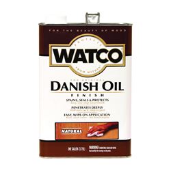 Watco 65731 Danish Oil, Natural, Liquid, 1 gal, Can, Pack of 2 