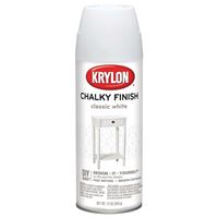 Krylon K04101000 Chalk Spray Paint, Matte, Classic White, 12 oz, Can 