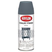 Krylon K04103000 Chalk Spray Paint, Matte, Slate, 12 oz, Can 