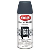 Krylon K04104000 Chalk Spray Paint, Matte, Gray, 12 oz, Can 