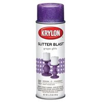 Krylon K03813A00 Craft Spray Paint, Glitter, Grape Glitz, 5.75 oz, Can 
