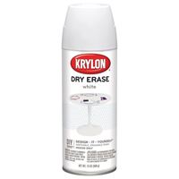Krylon K03942000 Dry Erase Spray Paint, White, 11.5 oz 