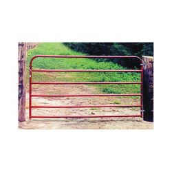Behlen Country 40130061 Utility Gate, 70 in W Gate, 50 in H Gate, 20 ga Frame Tube/Channel, Red 