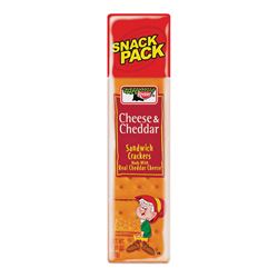 Keebler KCC12 Sandwich Crackers, Cheddar, Cheese Flavor, 1.8 oz, Pack of 12 