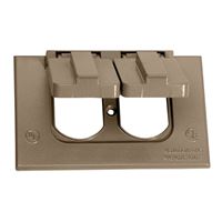 BWF 4181AB-1 Cover, 4-1/2 in L, 2-3/4 in W, Metal, Bronze, Powder-Coated 