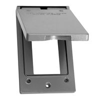 BWF 511V-1 Cover, 4-9/16 in L, 2-13/16 in W, Metal, Gray, Powder-Coated 